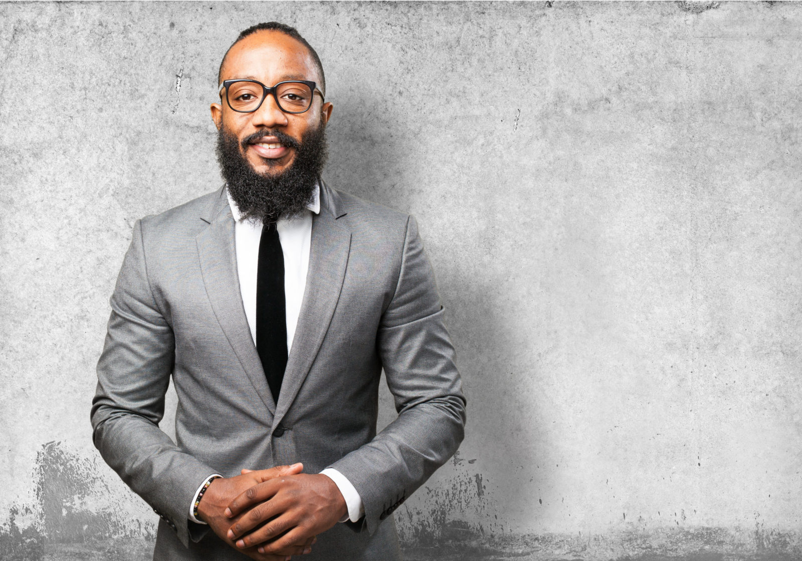 business black man smiling
