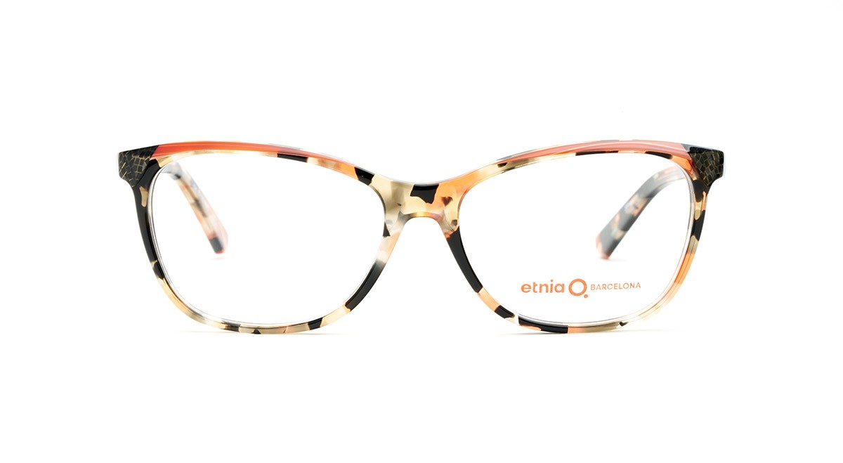 Black and orange etnia eyeglasses