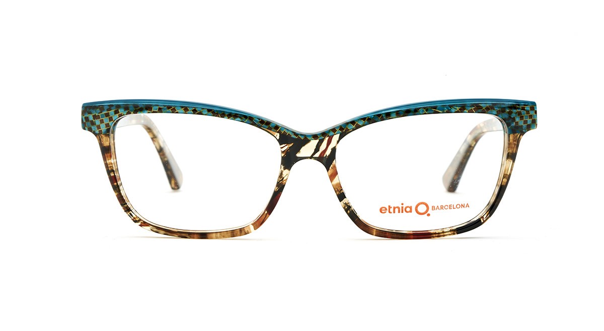 Blue and brown etnia eyeglasses