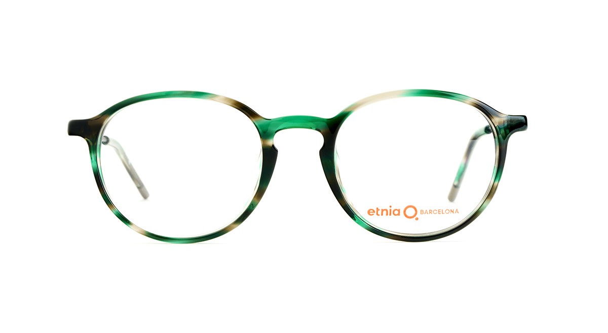Green round etnia eyeglasses