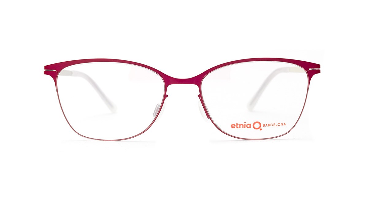 Magenta square eyeglasses