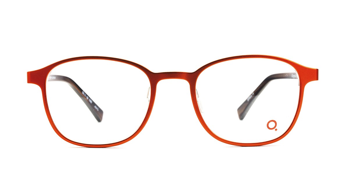 Red square eyeglasses