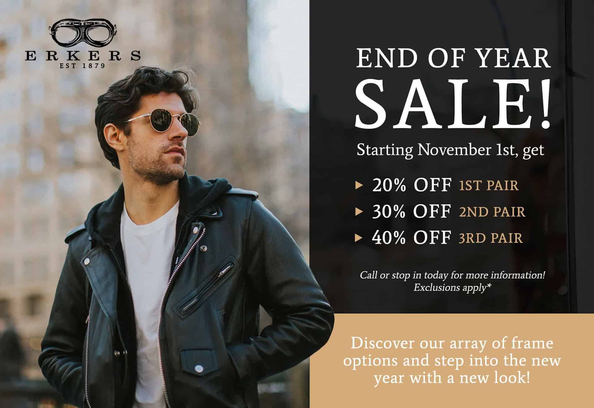 erker's end of year sale